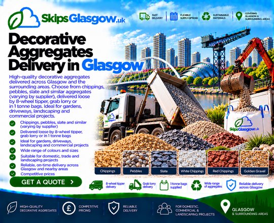 Decorative Aggregates in Skip Hire Glasgow