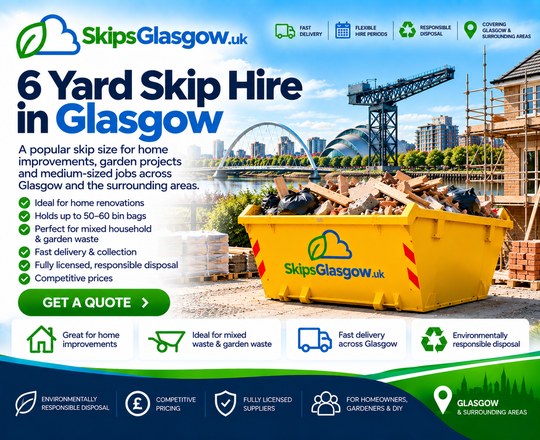 6-Yard Skip Hire in Skip Hire Glasgow